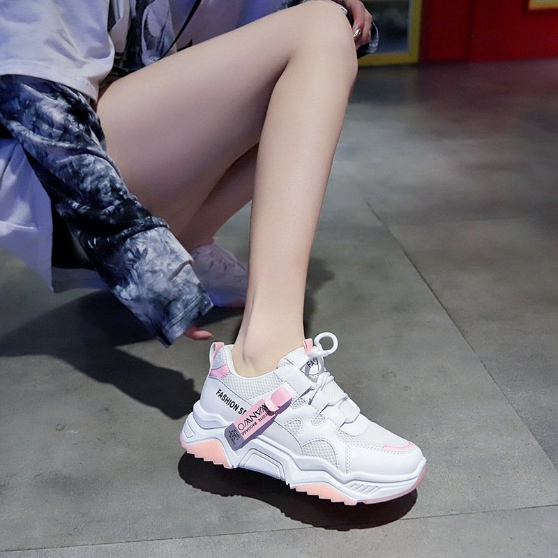 Women's 2021 spring and summer new breathable sports shoes female students white shoes women